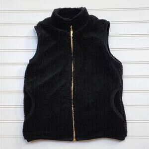 Little Bipsy Black Sherpa Fleece Vest